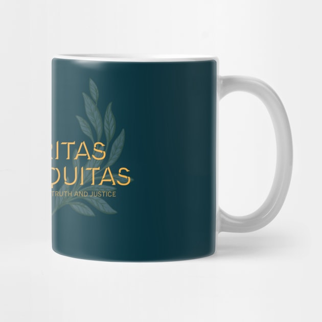 Veritas et Aequitas, Truth and Justice. Latin maxim. by Stonework Design Studio